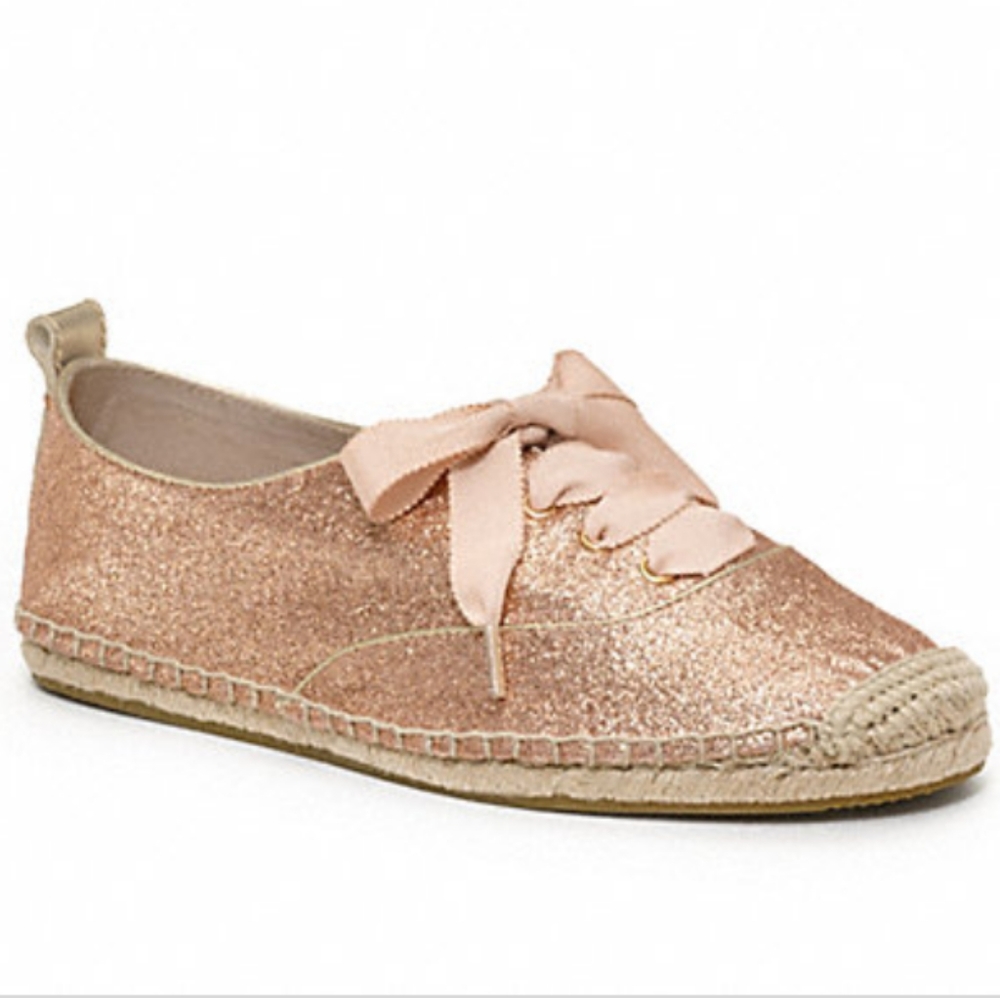Coach 9M Ramira Rose Gold espadrille shoes